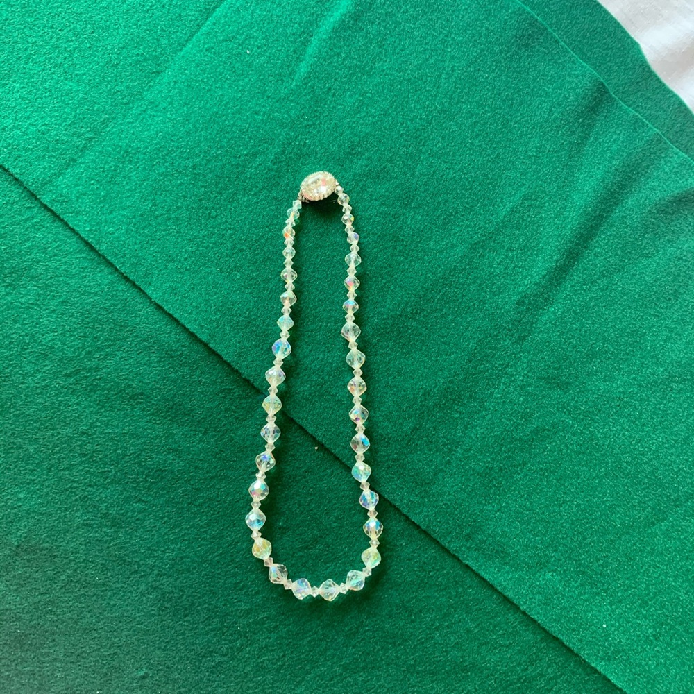 Vintage glass beaded necklace